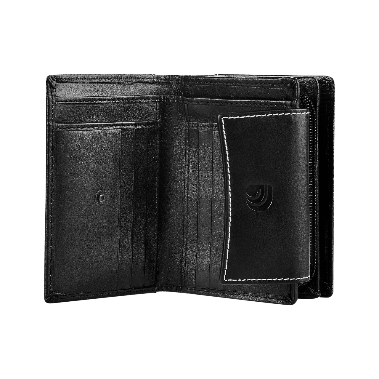 Portofel dama Delis, Aerith PT1426, piele naturala, Negru - 3 | YEO