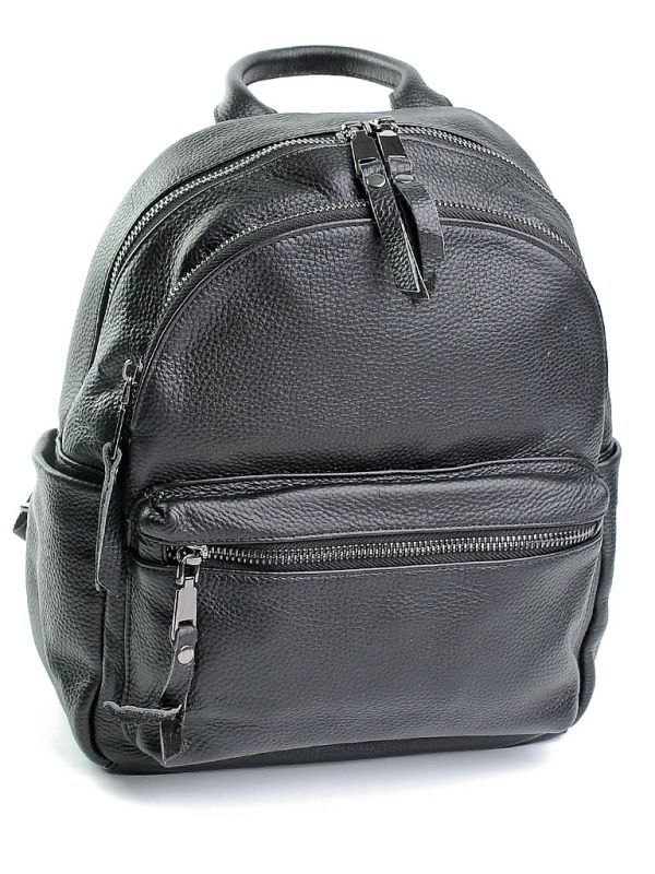 Rucsac dama, 8011, piele naturala, Negru