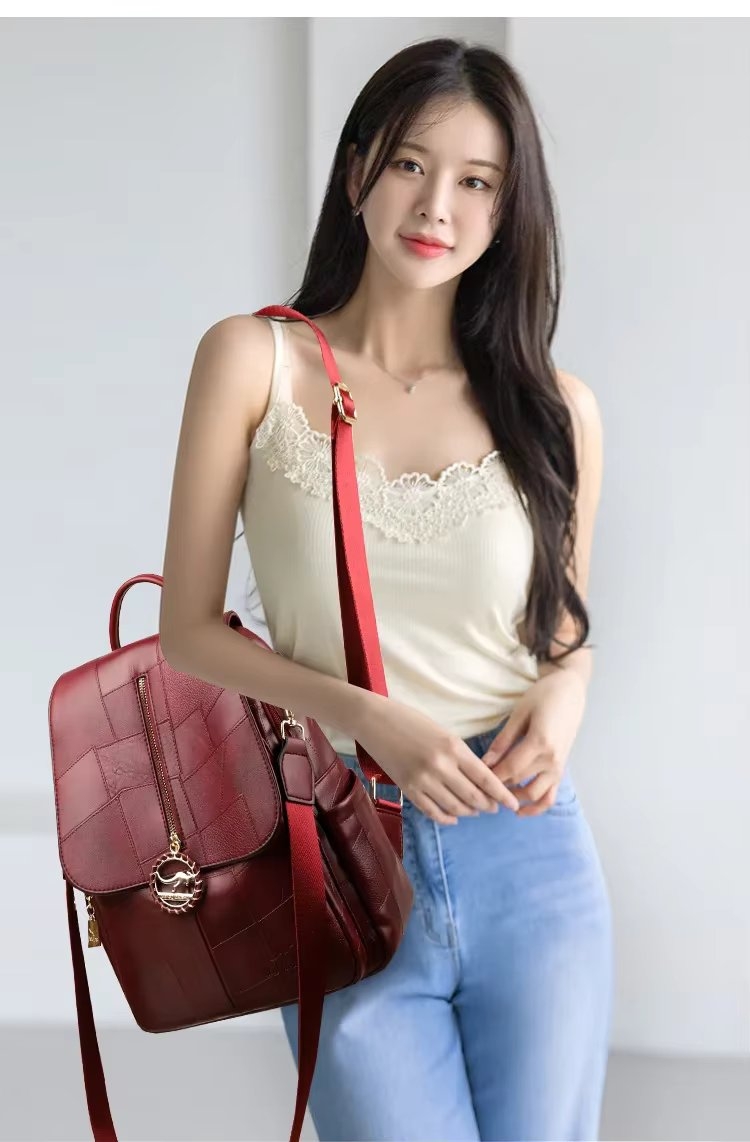 Rucsac dama, Auralie GT3596, Bordo - 3 | YEO