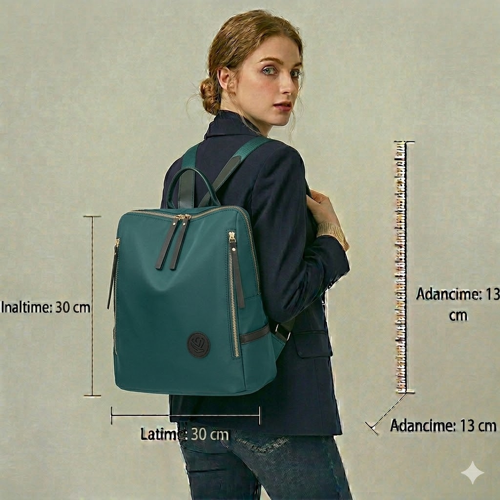 Rucsac dama Cataleya, GT1923, model verde - imagine 2