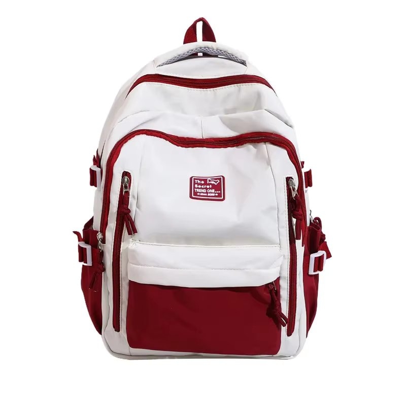 Rucsac dama, Renaya GT3712, Rosu/Alb
