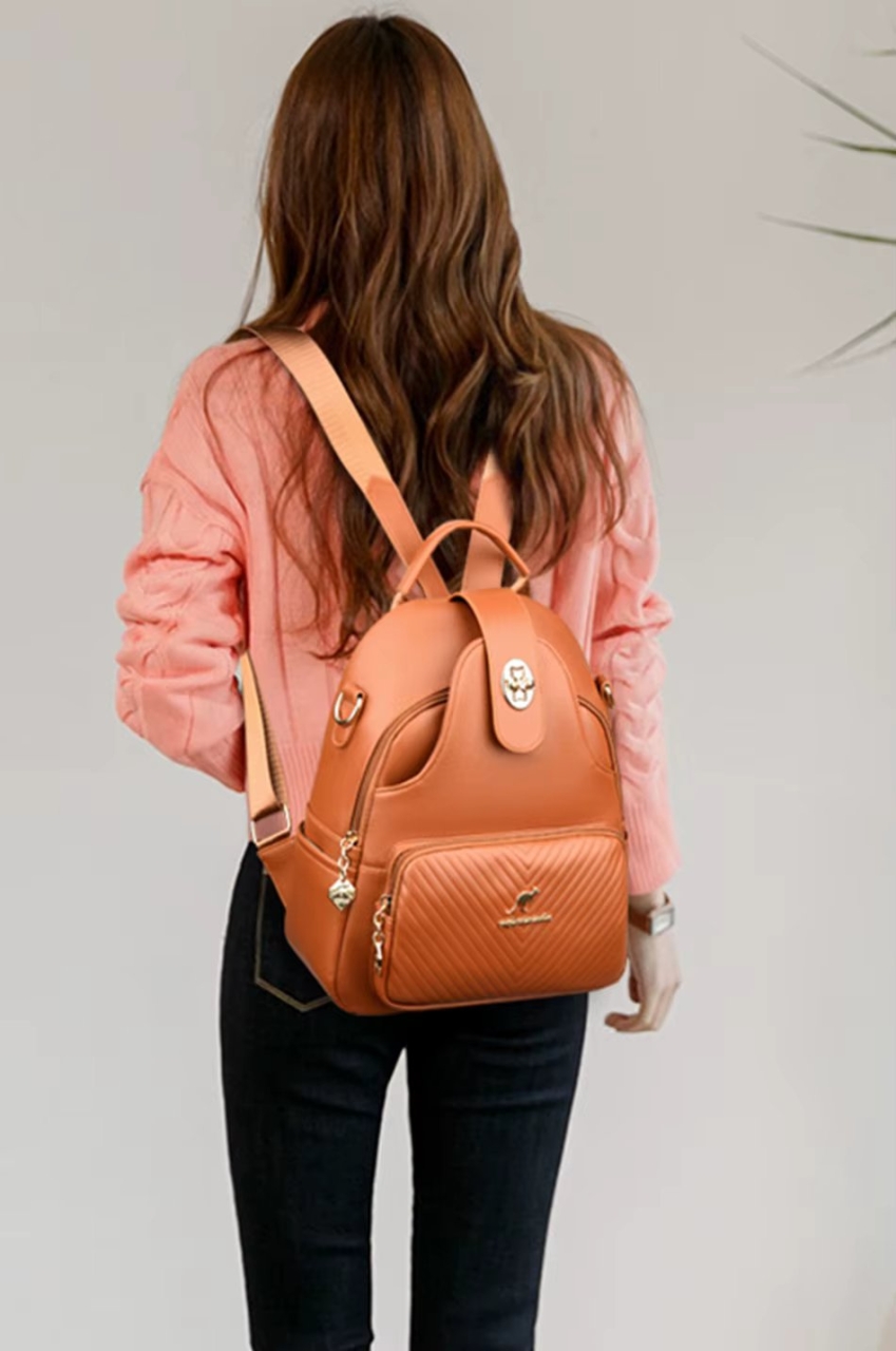 Rucsac dama, Taliah GT3600, Cognac - 1 | YEO