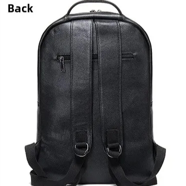 Rucsac unisex, Jorah GT2732, piele naturala, Negru - 3 | YEO