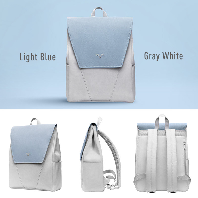 Rucsac unisex, Vivian GT2358, Gri/Albastru - 3 | YEO