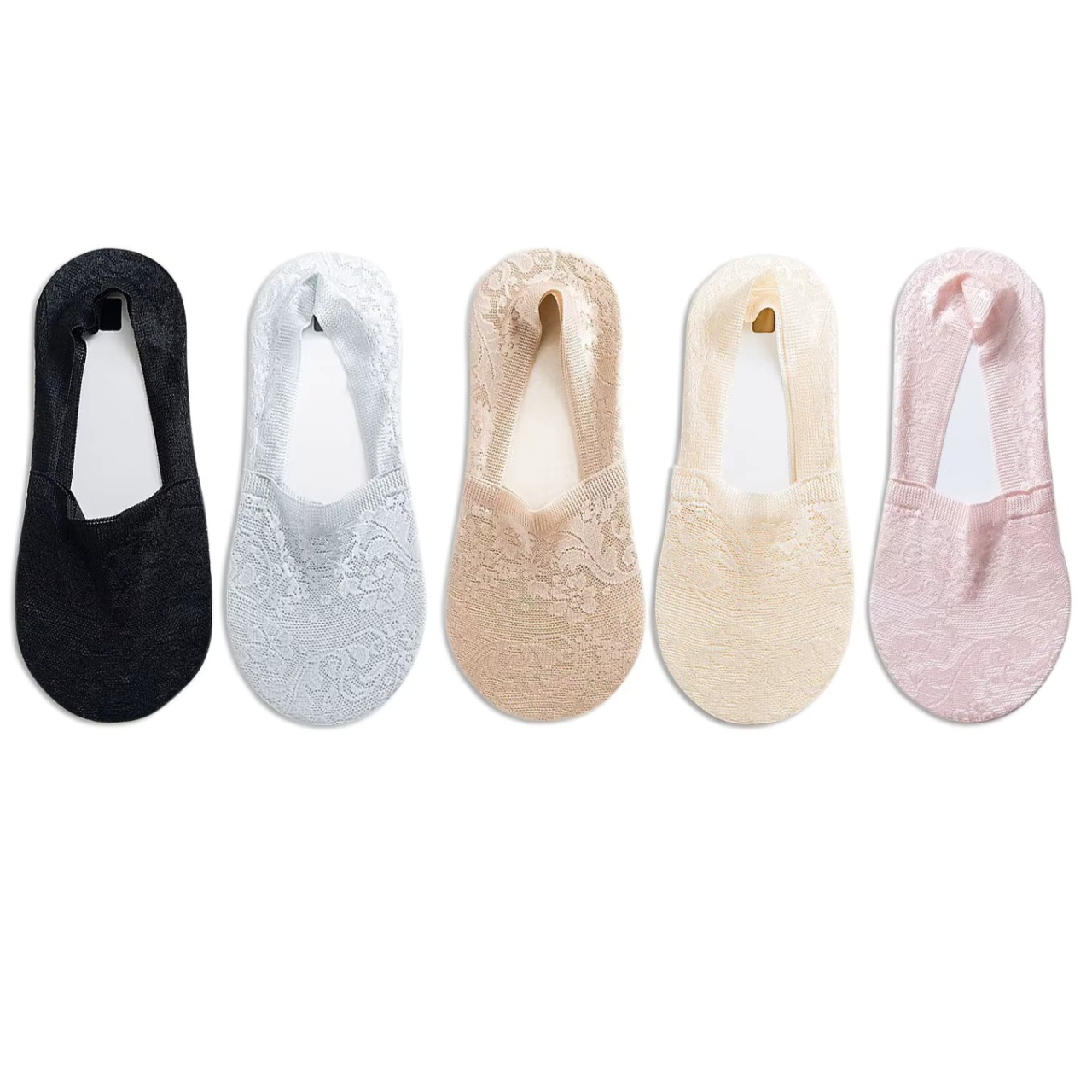 Set 5 perechi de sosete pentru dama, SS101, Multicolor, marime universala (35-39)