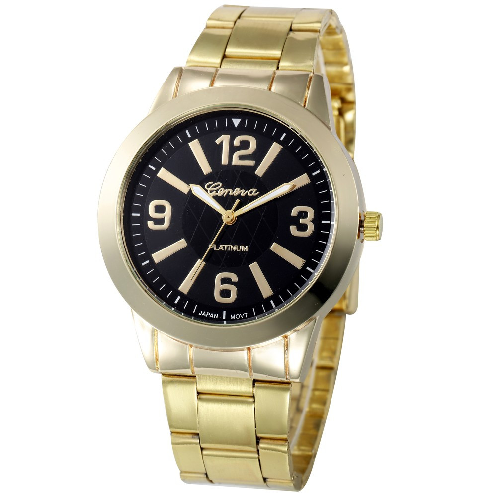 Ceas Dama Geneva CS624, bratara metalica, stil elegant, cadran cu cristale