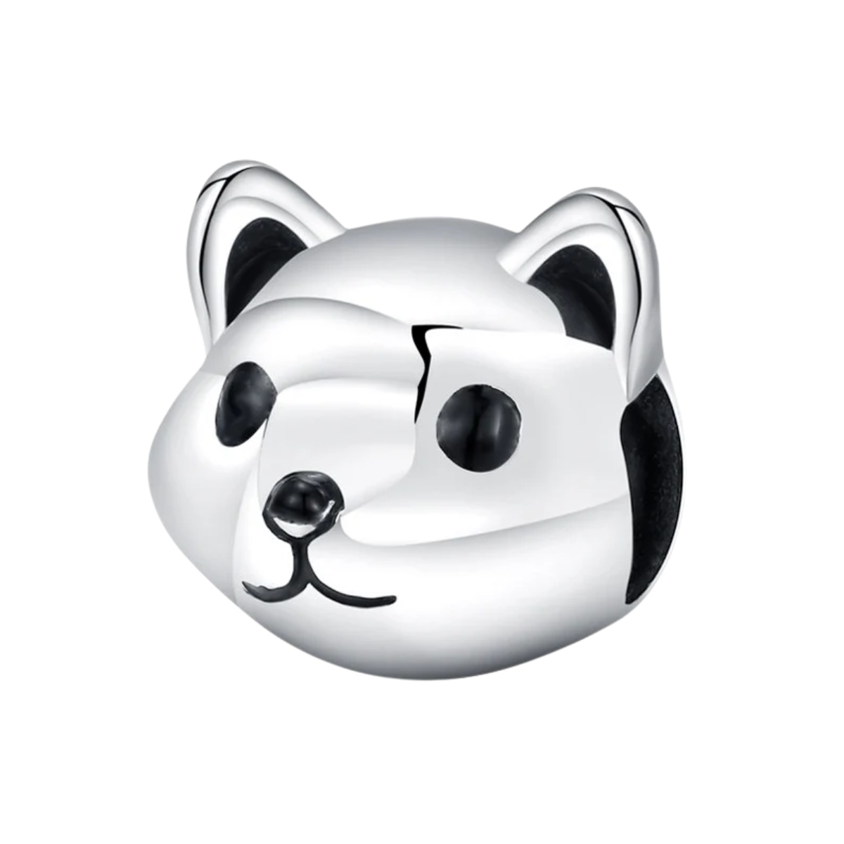 Charm/talisman argint 925, JW1647, model catelus, placat cu rodiu