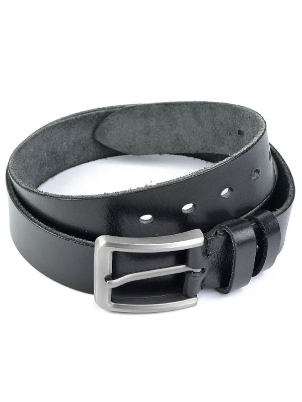 Curea pentru barbati 5816, piele naturala, 120 cm, Neagra