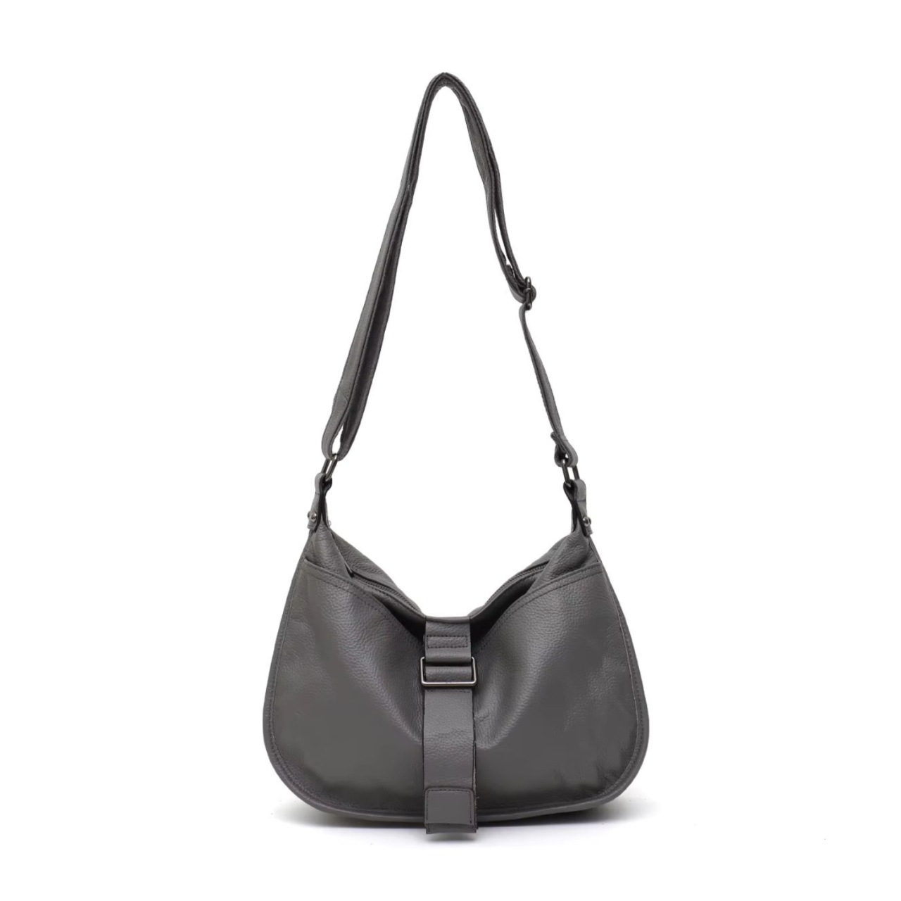 Geanta dama, Taelia GT3355, piele naturala, Gri