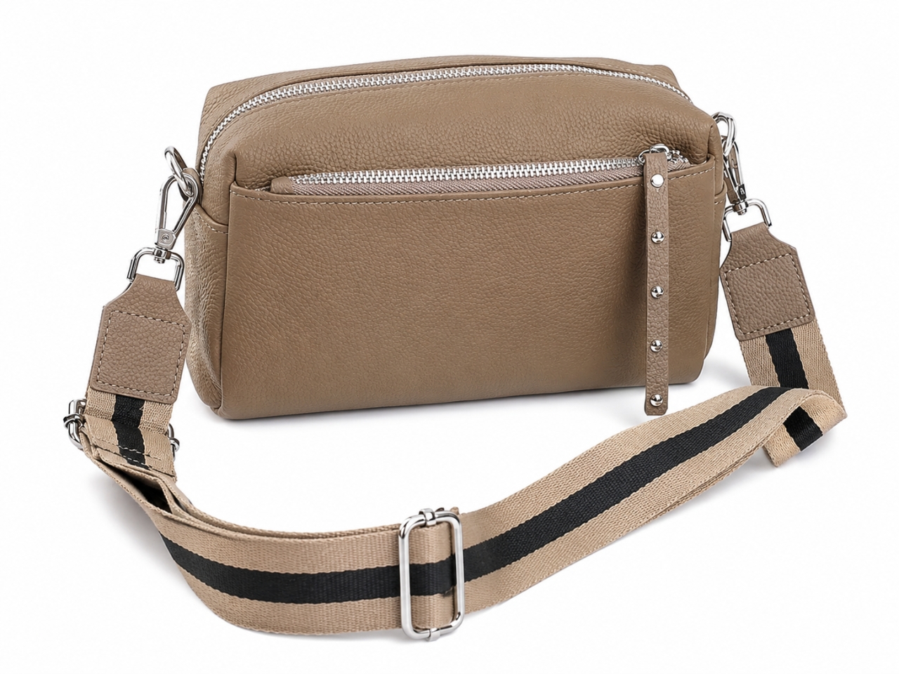 Geanta de dama, 99138, piele naturala, Apricot