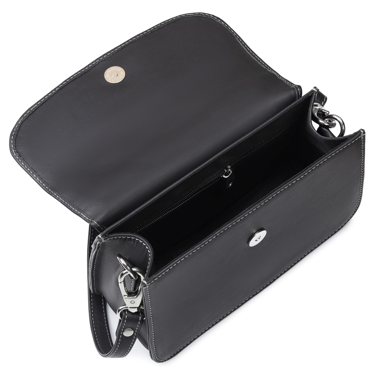 Geanta de dama, Amely GT3878, piele naturala, Negru - imagine 4