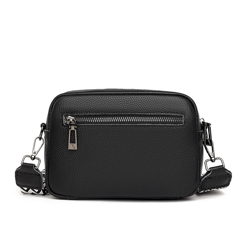 Geanta de dama, Leocadia GT2764, piele naturala, Negru - 4 | YEO