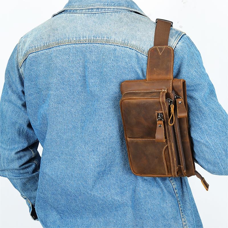 Geanta pentru barbati, Korin GT3795, piele naturala, Maro - imagine 2