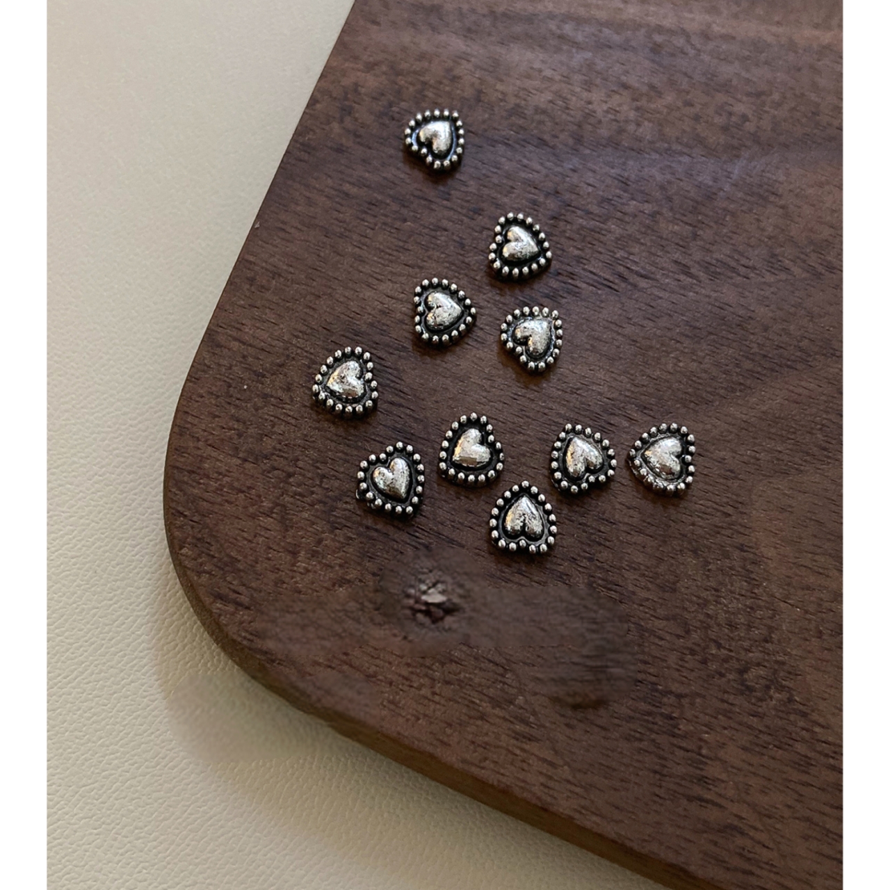 Ornament unghii 3D Marquise, RHINE23, Argintiu