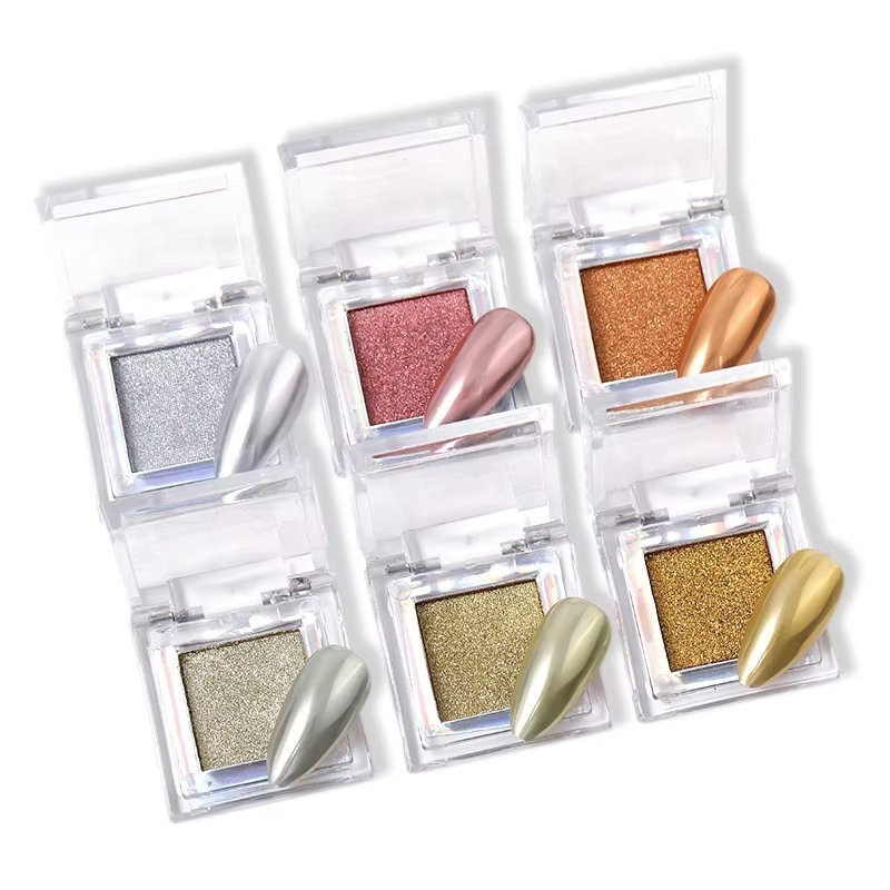 Pigment unghii mirror Marquise, PIGM14, Bej - imagine 2