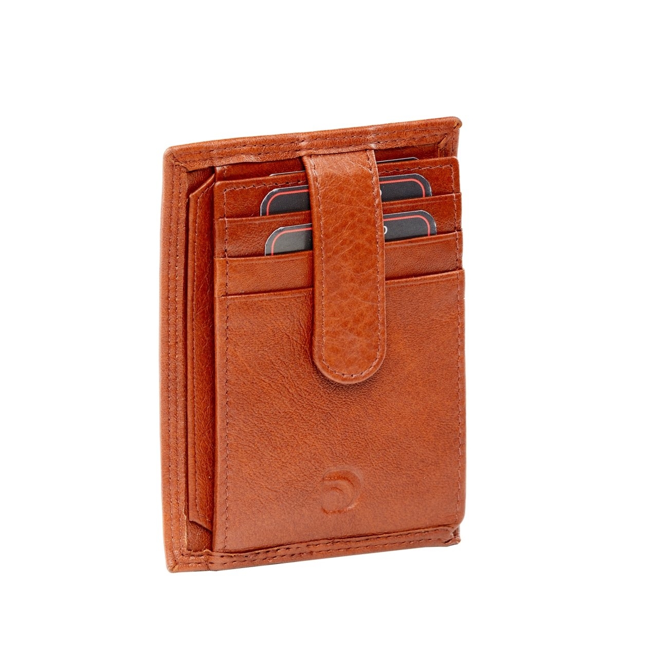 Port card unisex Delis, Cezar PT1193, piele naturala, Gri - 2 | YEO