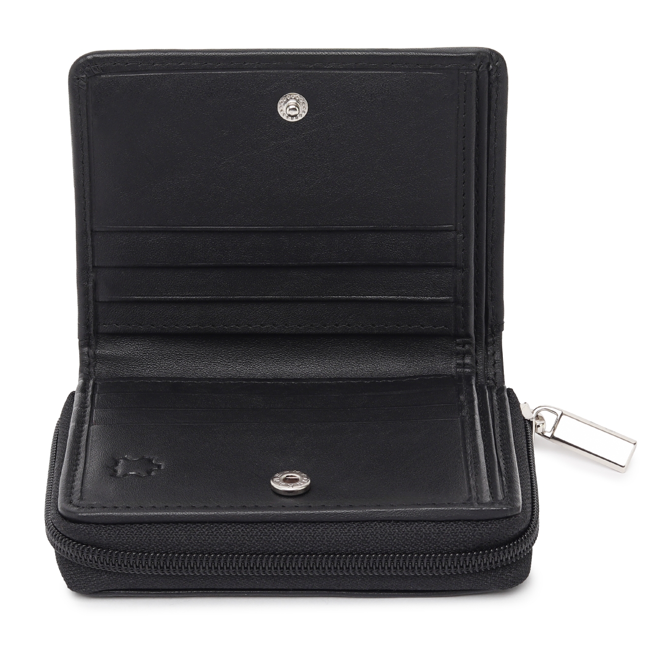 Portofel dama Marquise, Katharine PT1460, piele naturala, Negru - imagine 4