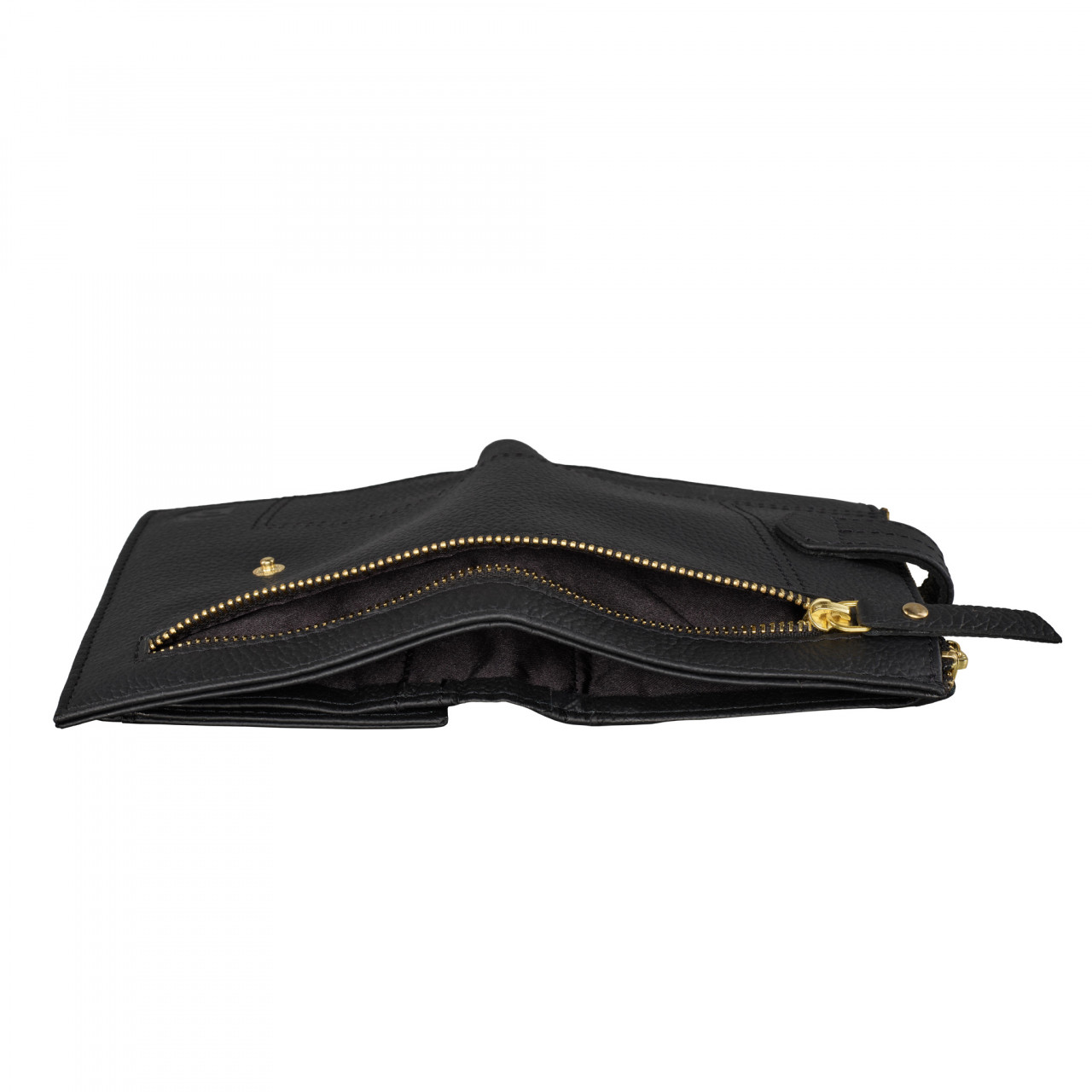 Portofel dama Marquise, Leandra PT1498, piele naturala, Negru - imagine 2