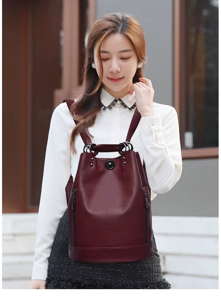 Rucsac dama, Alithia GT3634, Bordo - 2 | YEO