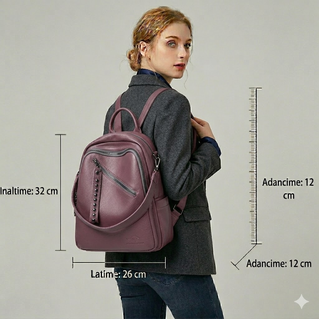 Rucsac dama Hayden GT1335, mov - imagine 2