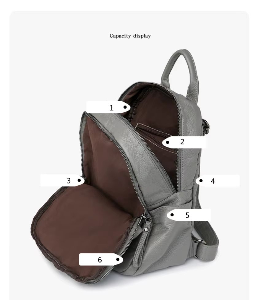 Rucsac dama, Nayra GT3618, Crem - 3 | YEO