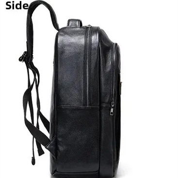 Rucsac unisex, Jorah GT2732, piele naturala, Negru - 4 | YEO