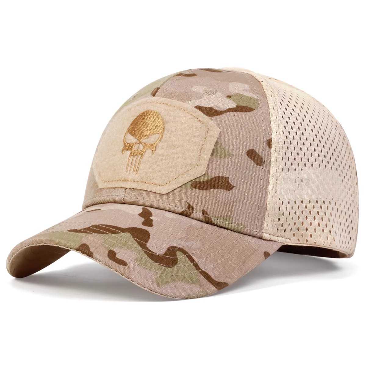 Sapca pentru barbati, SP080, Crem militar