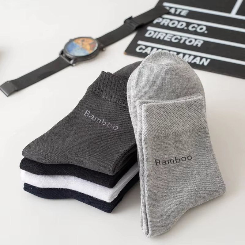 Set 10 perechi de sosete pentru barbati, SS023, Gri, marime universala (39-43)