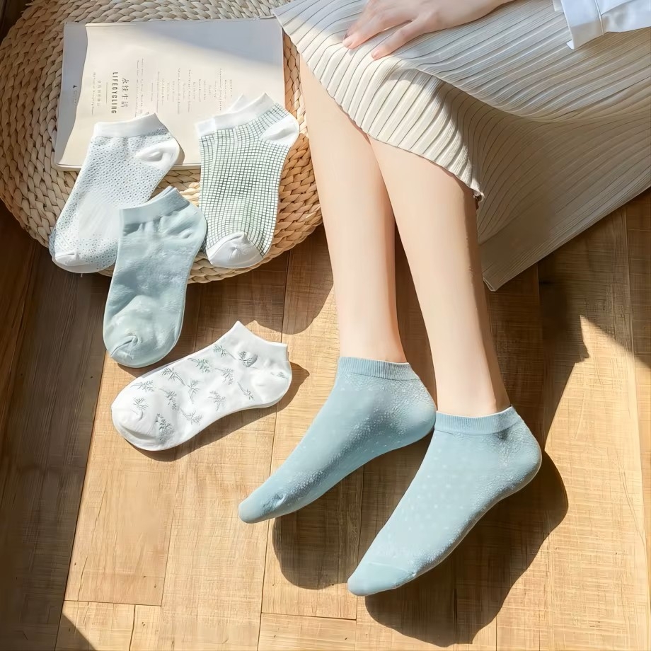 Set 5 perechi de sosete pentru dama, SS210, marime universala (35-39)