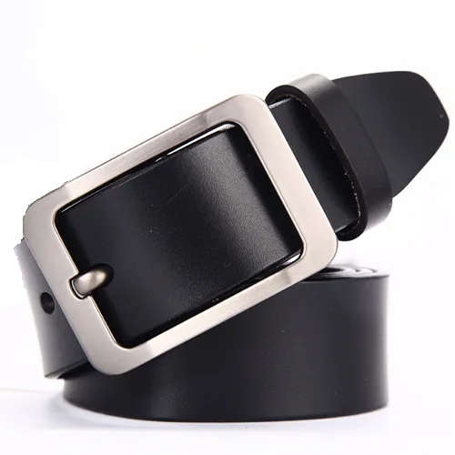 Set cadou pentru barbati, Portofel + Curea, piele naturala, model elegant, Negru/rosu, SET6