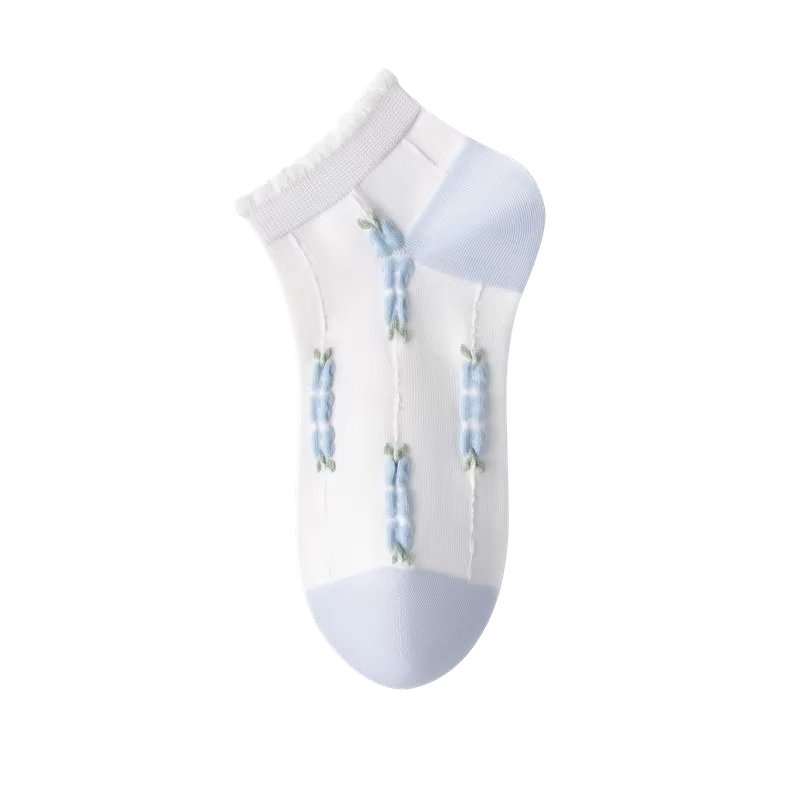 Sosete pentru dama, SS198, Alb, marime universala