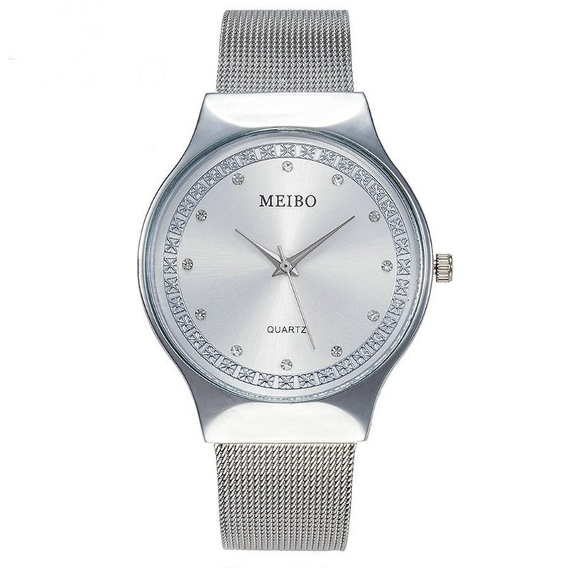 Ceas de dama Meibo, fashion & elegant, bratara metalica
