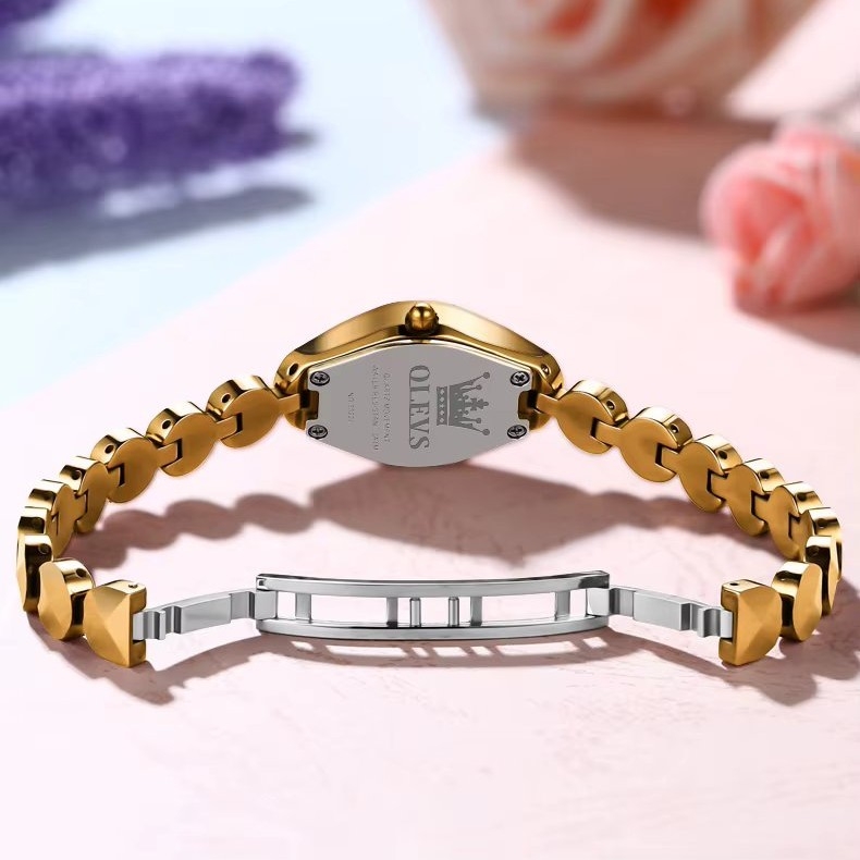 Ceas de dama Olevs CS1953, otel inoxidabil, automatic, rose gold, cadran rose gold