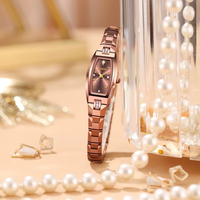 Ceas de dama Olevs CS1955, otel inoxidabil, automatic, rose gold, cadran rose gold - 2 | YEO