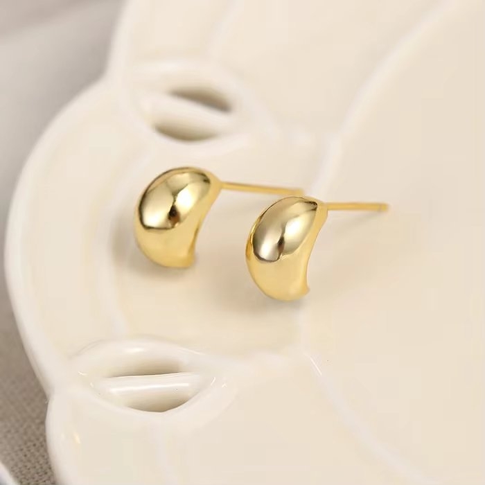 Cercei argint 925, JW1669, model picatura, placati cu aur