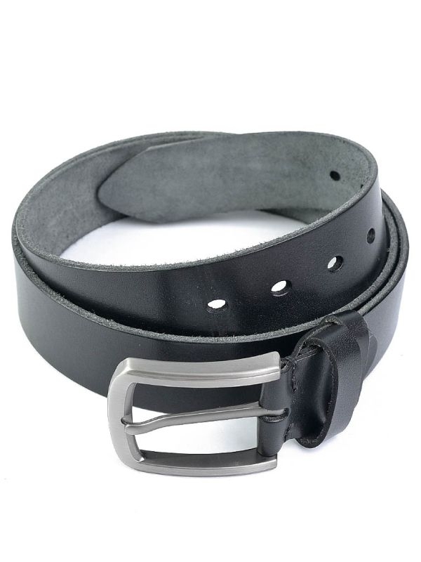 Curea pentru barbati 5815, piele naturala, 120 cm, Neagra