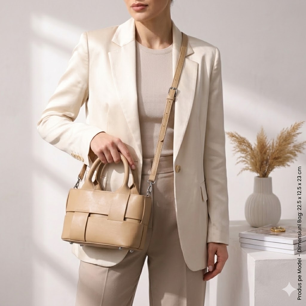 Geanta de dama, Aralyn GT3505, Bej - imagine 2