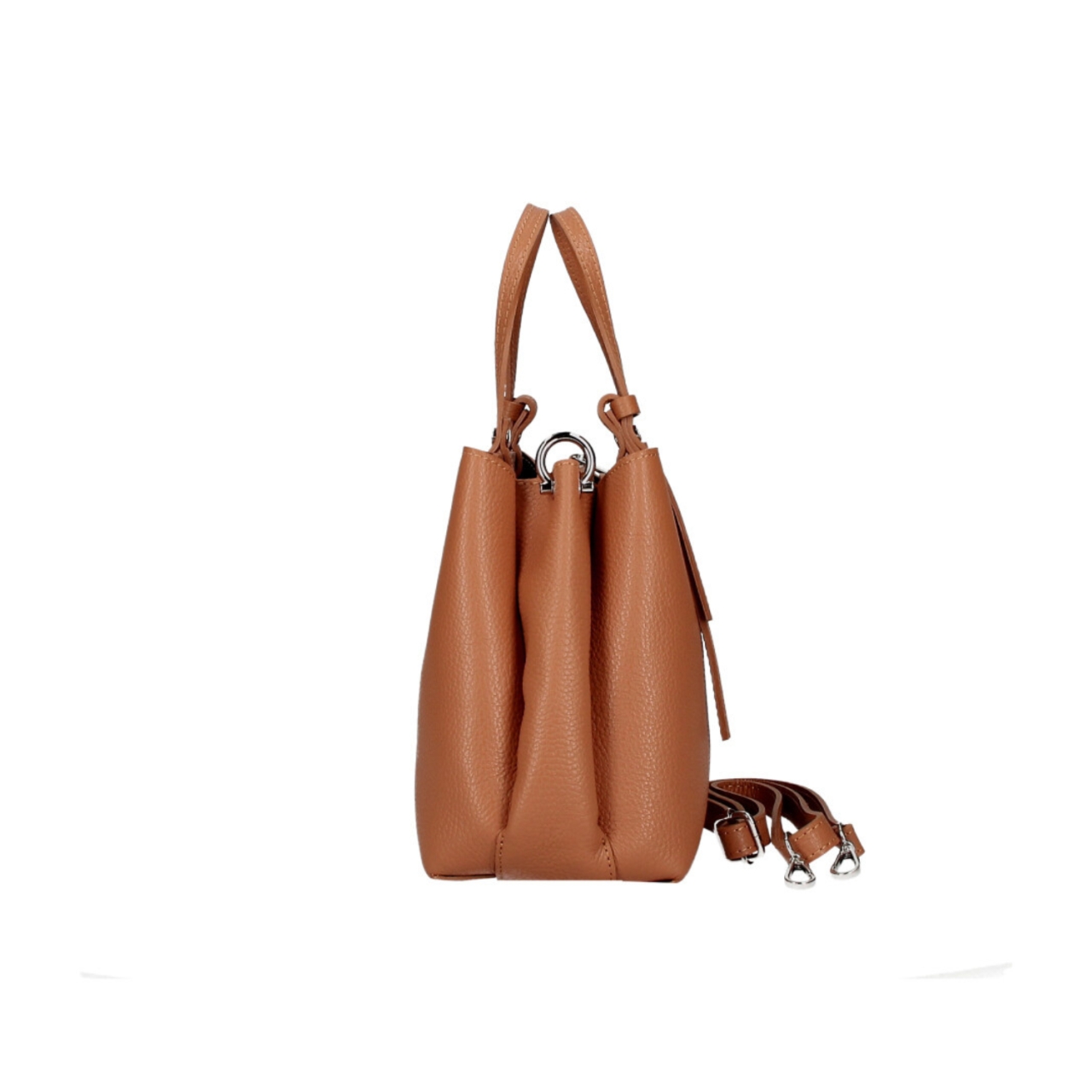 Geanta de dama, Bonita GT3796, piele naturala, Cognac