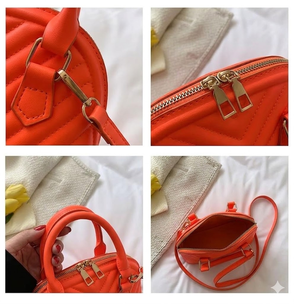 Geanta de dama, Ilanora GT3435, Portocaliu - imagine 5