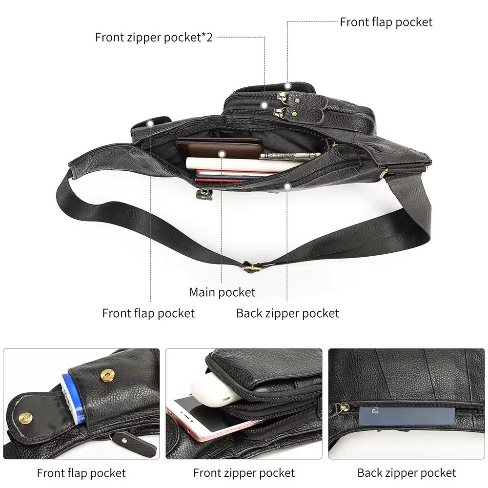 Geanta pentru barbati, Elrohir GT3314, piele naturala, Maro
