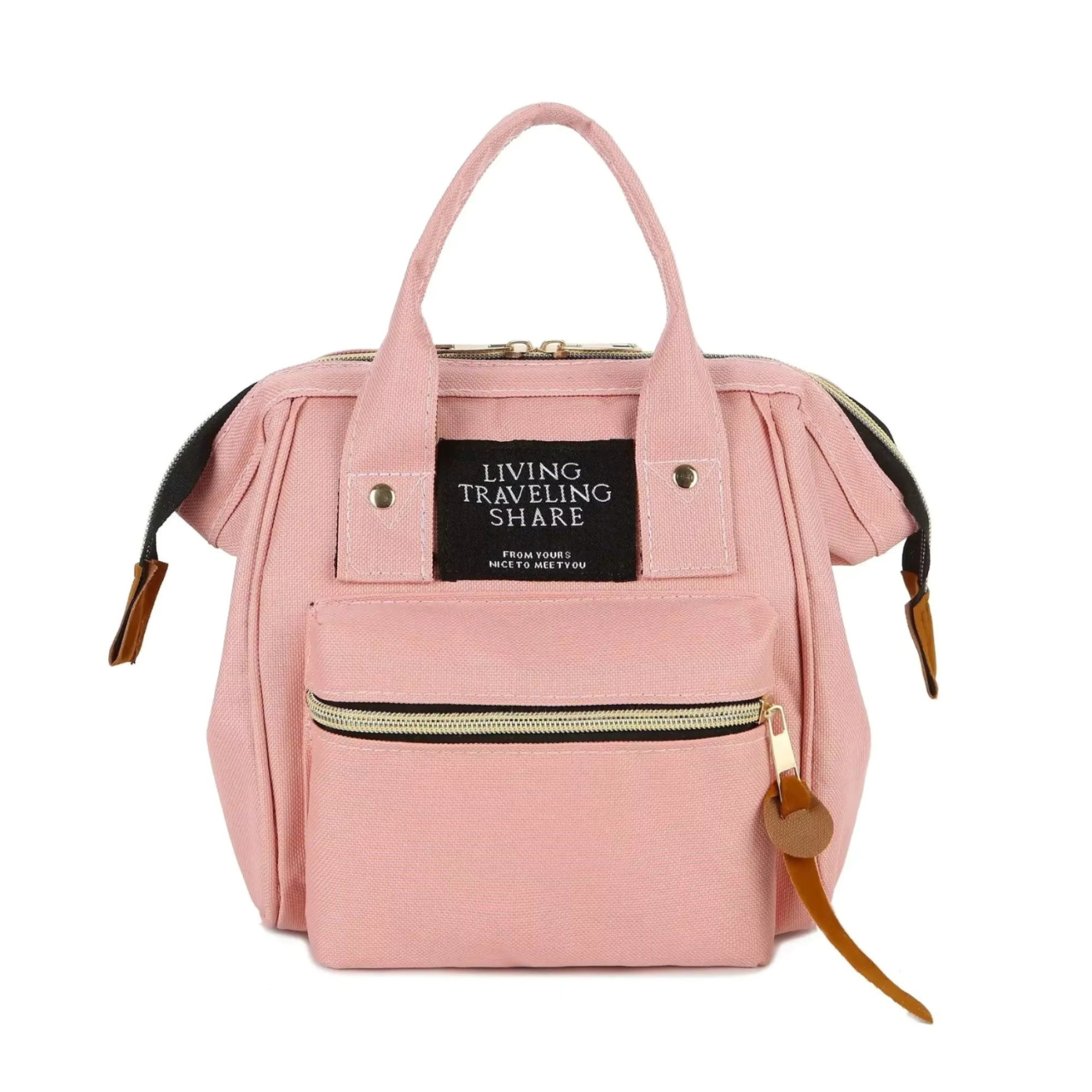 Geanta tip rucsac, Lunaria GT3581, Roz