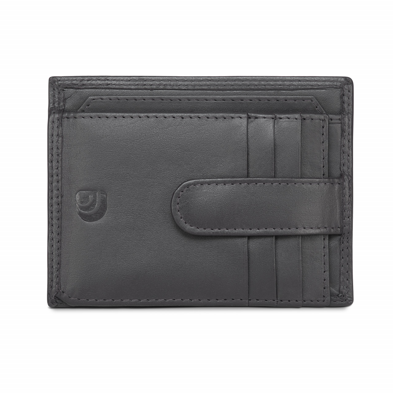 Port card unisex Delis, Cezar PT1191, piele naturala, Negru