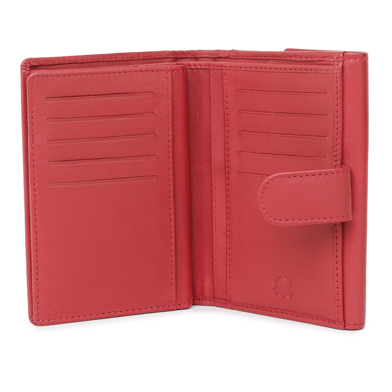 Portofel dama Marquise, Perseida PT1455, piele naturala, Rosu - imagine 4