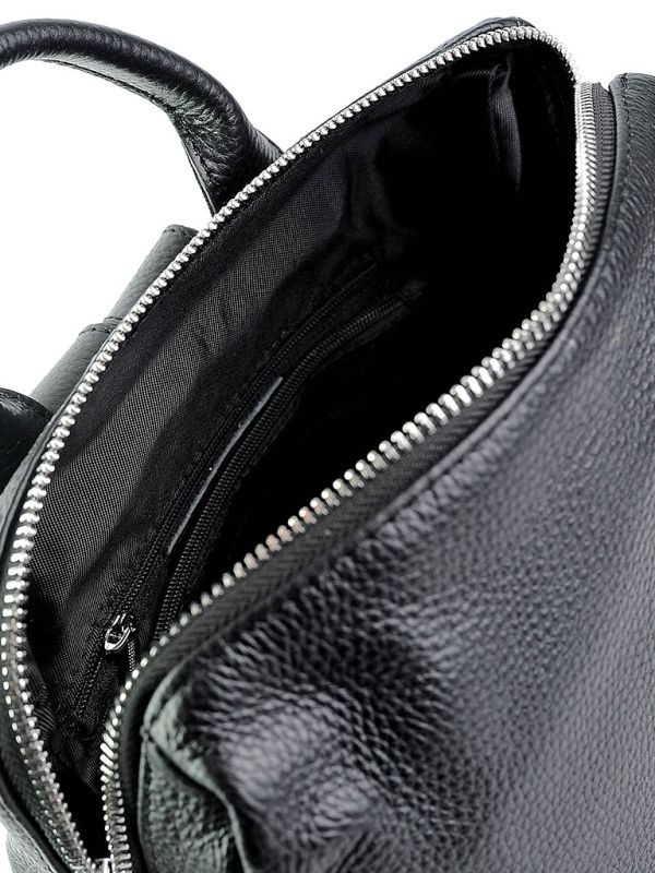 Rucsac dama, 8001, piele naturala, Negru - imagine 3