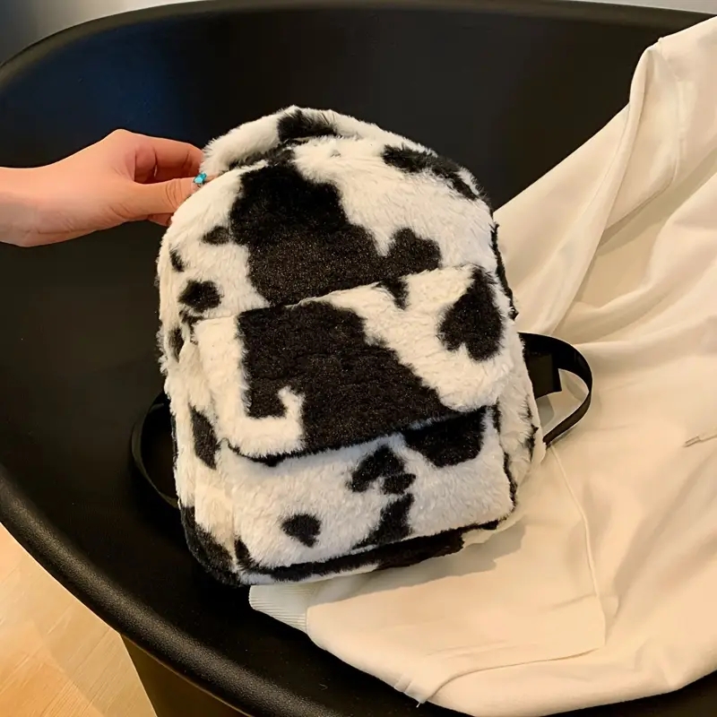 Rucsac dama, Arlenis GT3715, Negru/Alb - 2 | YEO
