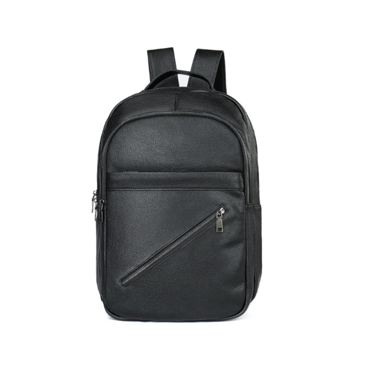 Rucsac unisex, Zephyr GT2730, piele naturala, Negru