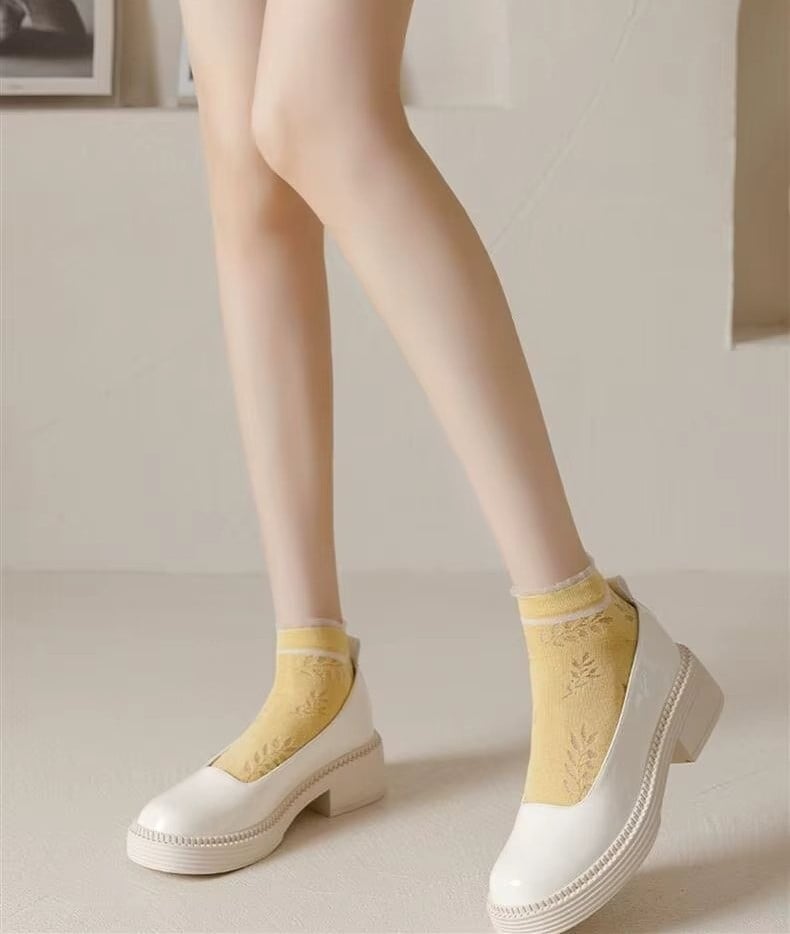 Set 5 perechi de sosete pentru dama, SS078, Multicolor, marime universala - 1 | YEO