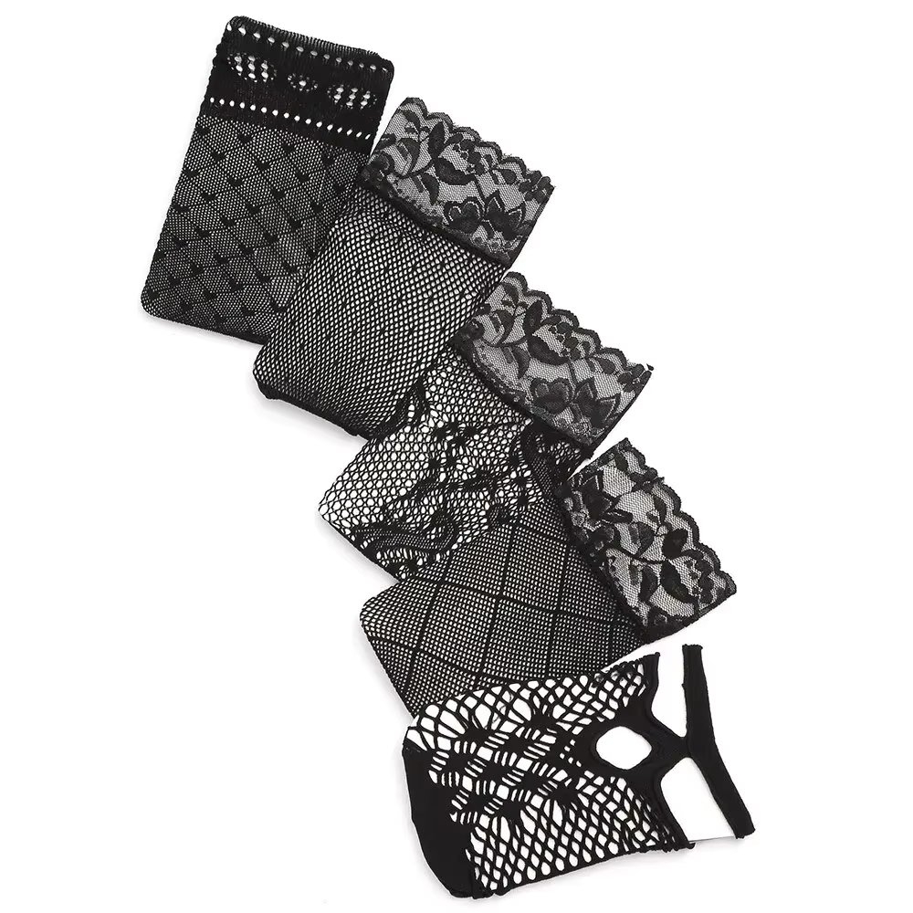 Set 5 perechi de sosete pentru dama, SS087, Negru, marime universala (35-39) - 1 | YEO