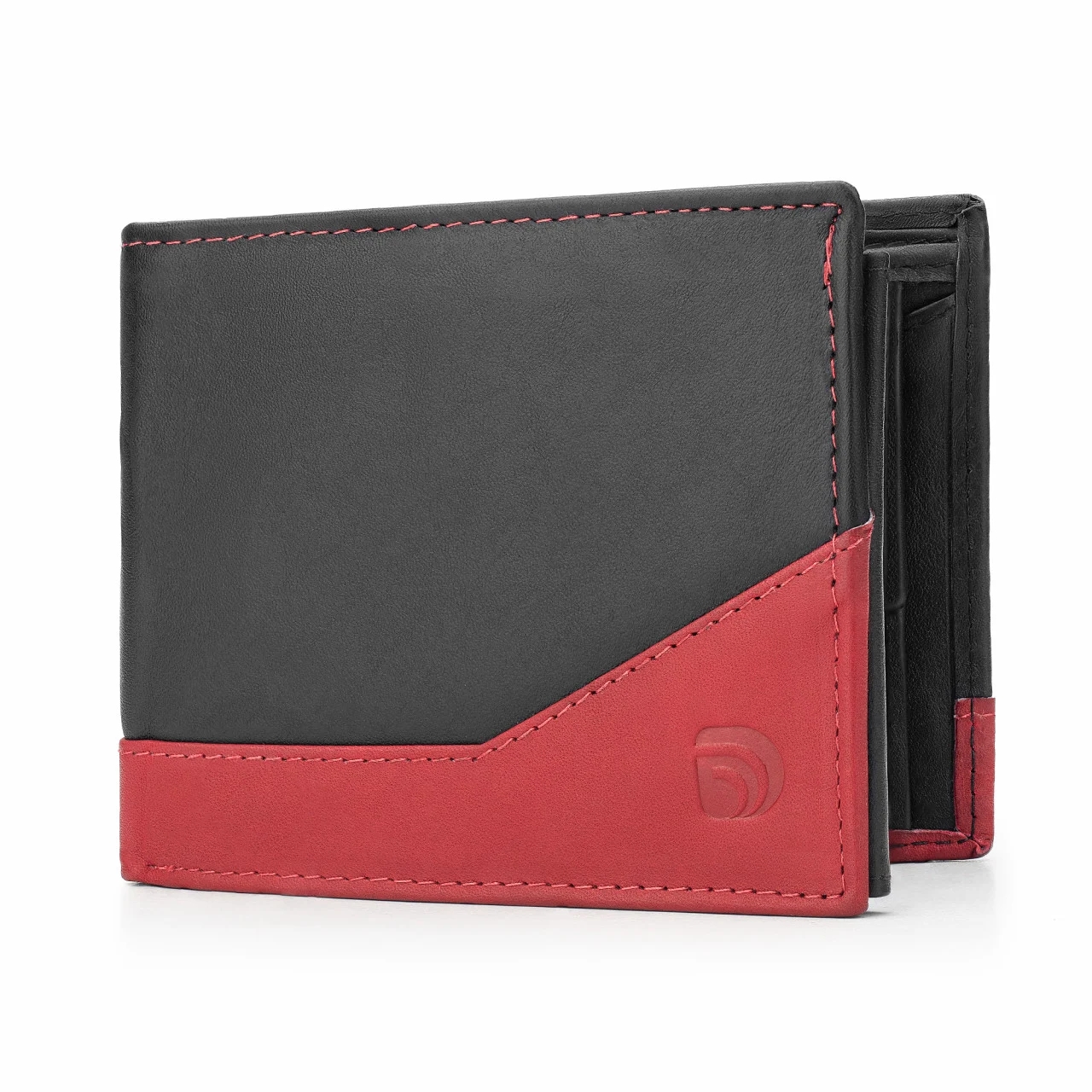 Set cadou pentru barbati, Portofel + Curea, piele naturala, model elegant, SET19, Negru - imagine 3