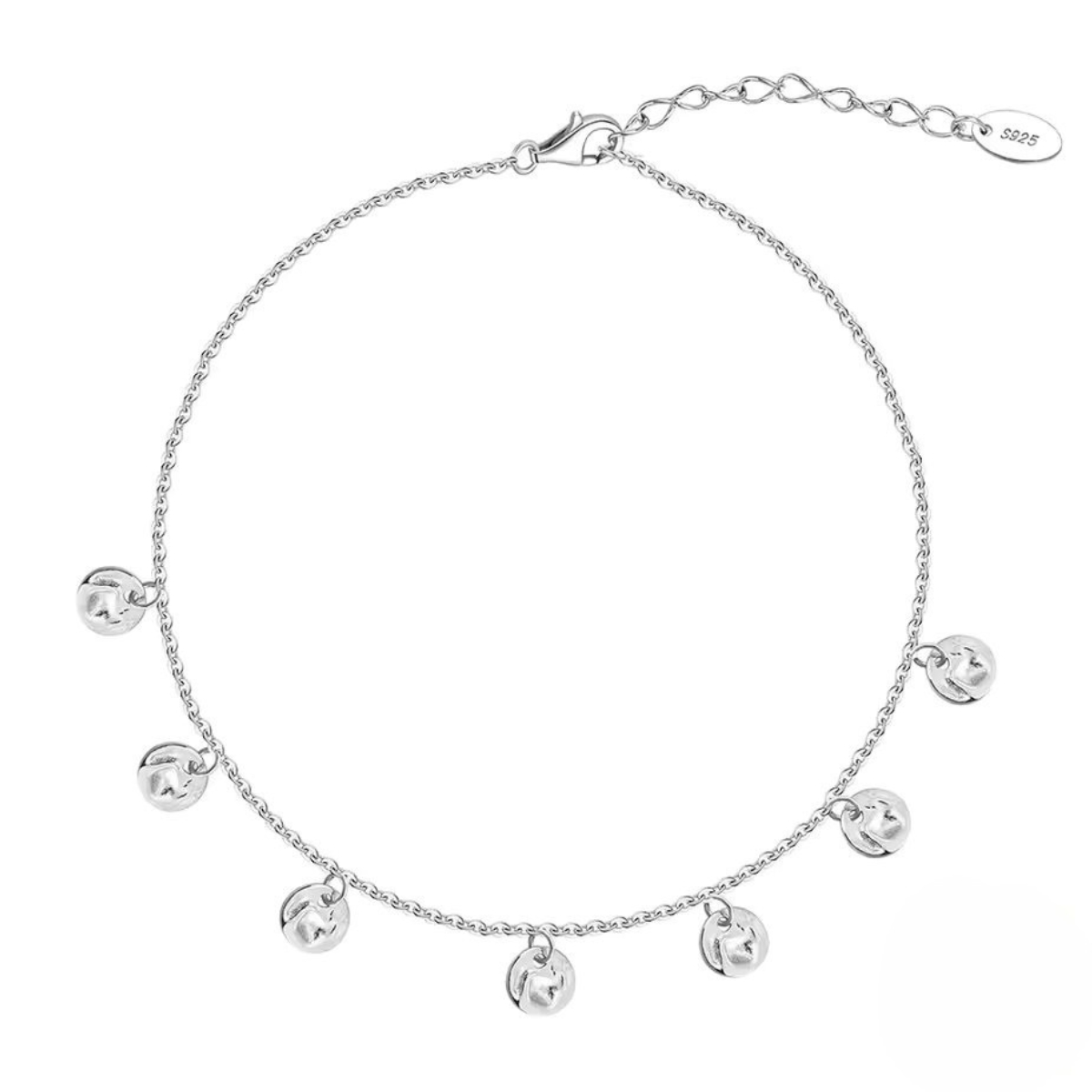 Bratara de glezna argint 925, JW1812, model elegant, placata cu rodiu